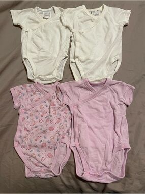 Cotton mesh kimono onesies 3-6mo